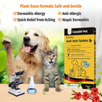 Cassiel Pet plant-based anti-allergy and dermatitis support illustration