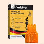 Cassiel Pet Avermectin spot-on drops box with three 1 ml ampoules