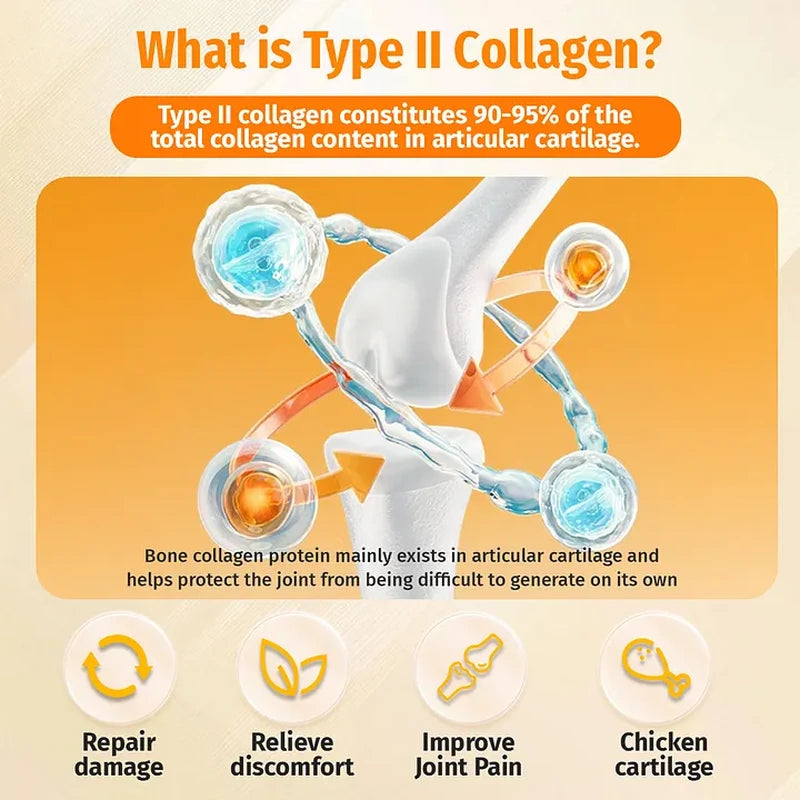 Cassiel Pet type II collagen cartilage and joint support diagram