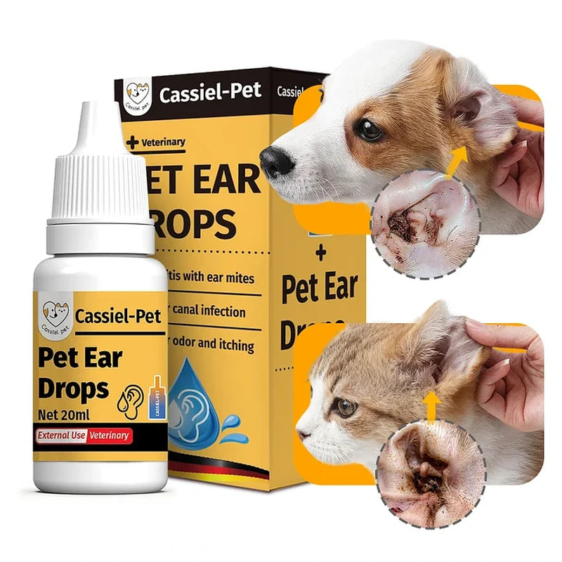 Cassiel Pet ear drop use for dogs and cats