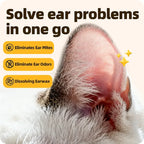 Cassiel Pet ear mite odor and earwax care illustration