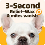 Cassiel Pet fast earwax and mite relief illustration
