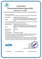 EPA pesticide-producing establishment filing for Changsha Dongdian Pharmaceutical, No. 106193-CHN-1, Avermectin Pour-on Solution