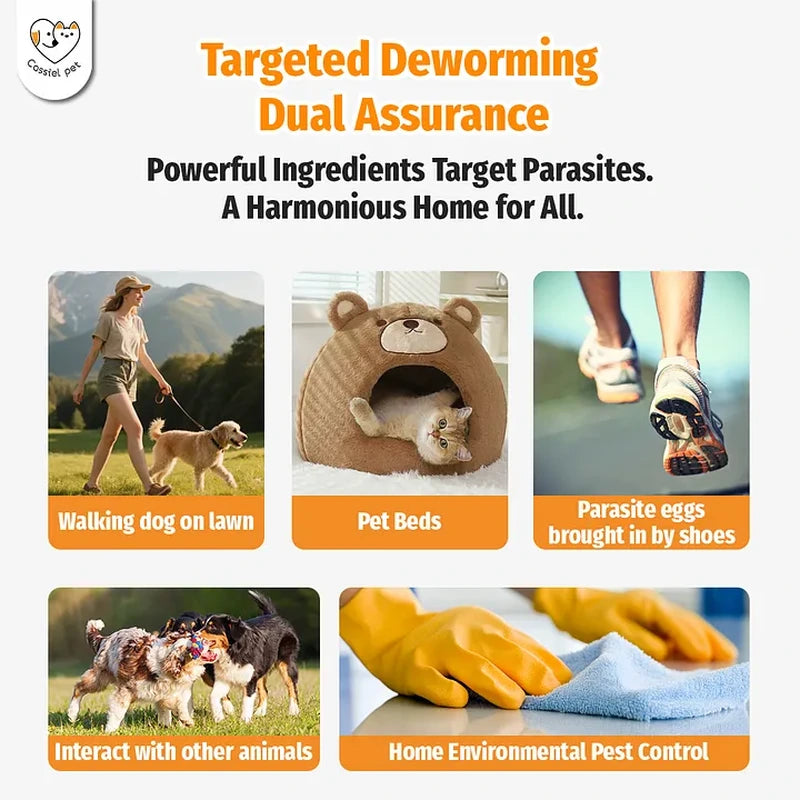 Cassiel Pet targeted deworming for pets bedding lawns and home areas