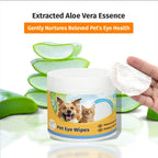 Cassiel Pet aloe vera eye wipe ingredient illustration