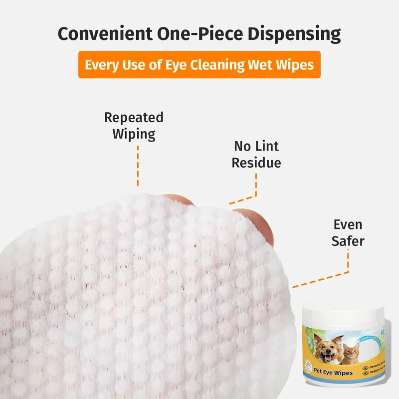 Cassiel Pet one-piece textured wipe close-up