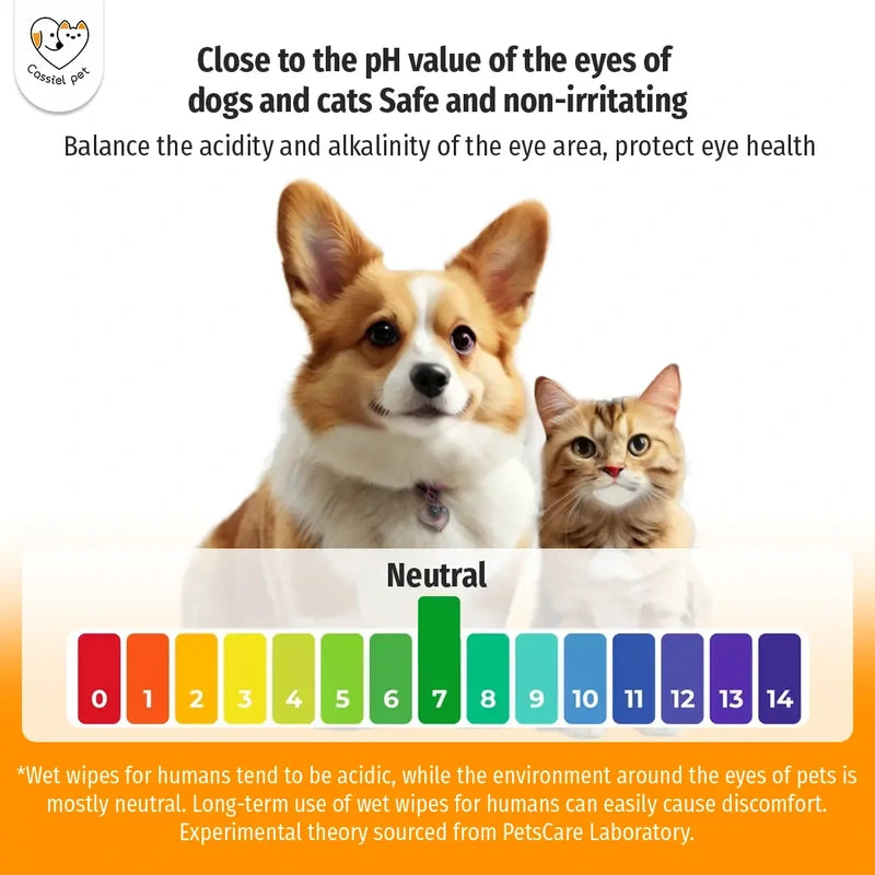 Cassiel Pet neutral pH eye-area care chart
