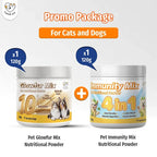 Cassiel Pet Glowfur Mix and Immunity Mix powder bundle
