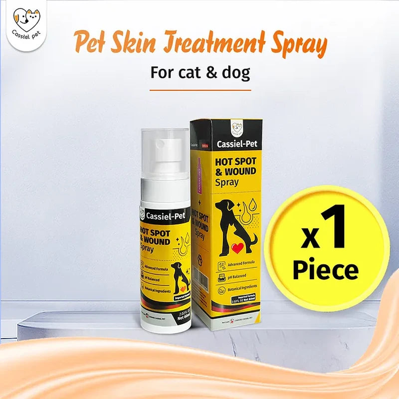 Cassiel Pet single pet skin treatment spray bottle and box