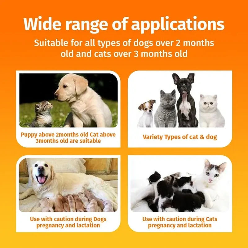 Cassiel Pet use for dogs cats and puppies over two months