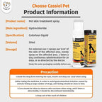 Cassiel Pet pet skin treatment spray ingredients dosage and precautions