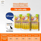 Cassiel Pet three-box cat dewormer bundle with dosage chart
