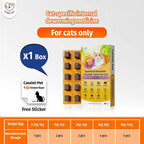 Cassiel Pet single box with weight-based dosage chart