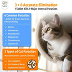 Cassiel Pet internal parasite coverage and cat parasite types
