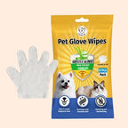 Cassiel Pet six-pack no-rinse pet glove wipes main image