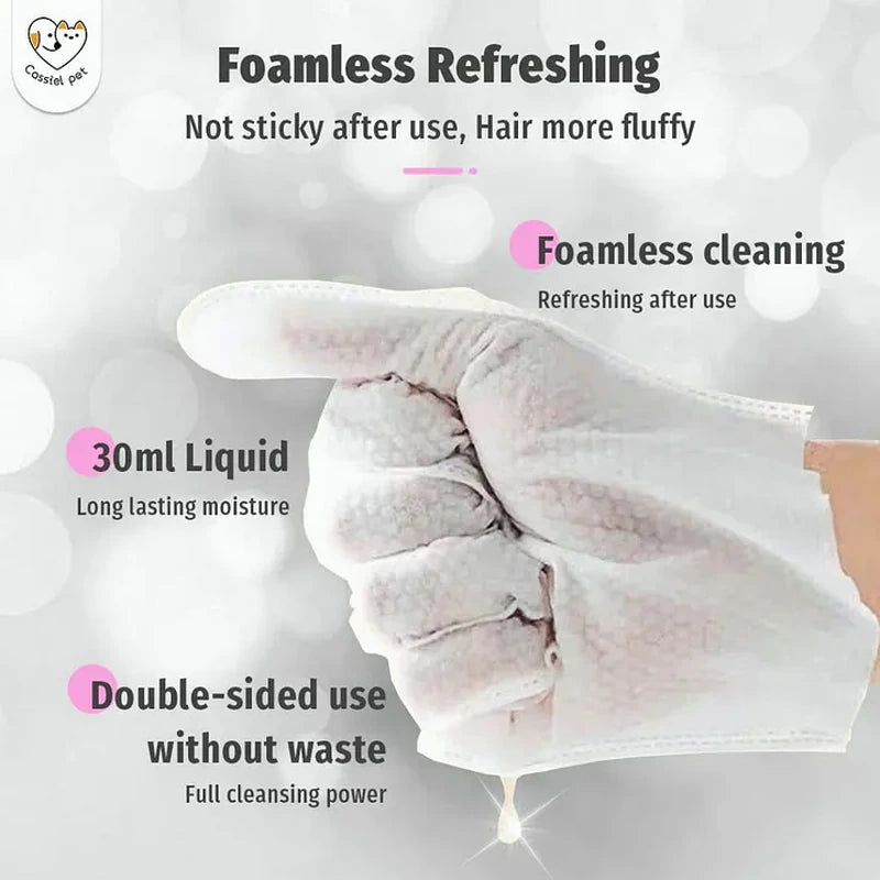 Cassiel Pet 30 ml foamless double-sided glove wipe