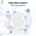Cassiel Pet single-wipe 360-degree cleaning illustration