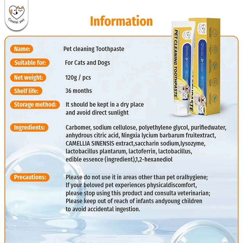 Cassiel Pet ingredients directions and precautions