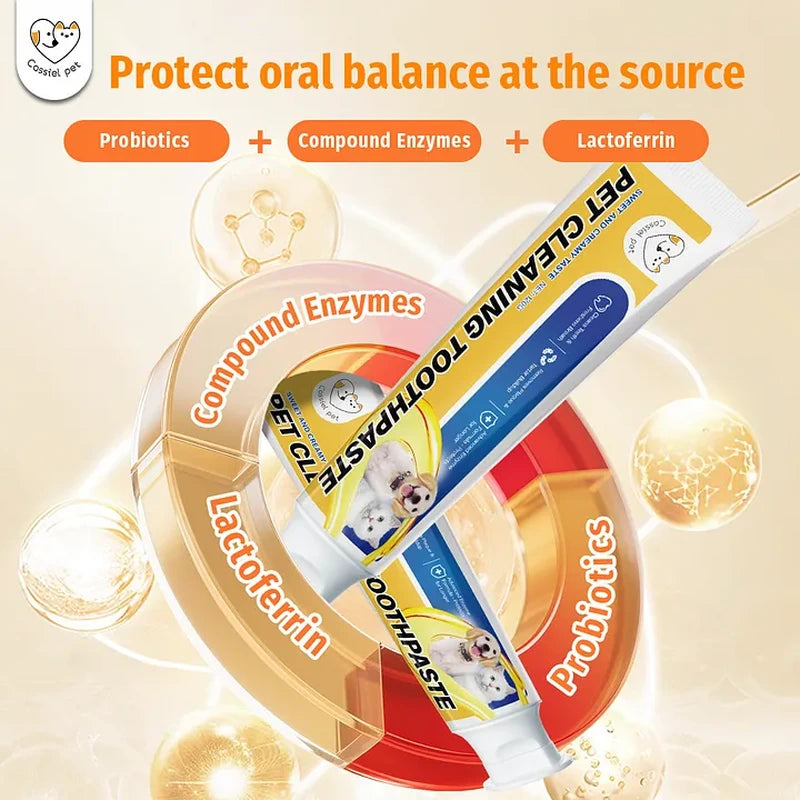 Cassiel Pet probiotics enzymes and lactoferrin oral-care formula