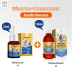 Cassiel Pet urinary care drops and 150 ml immune booster bundle