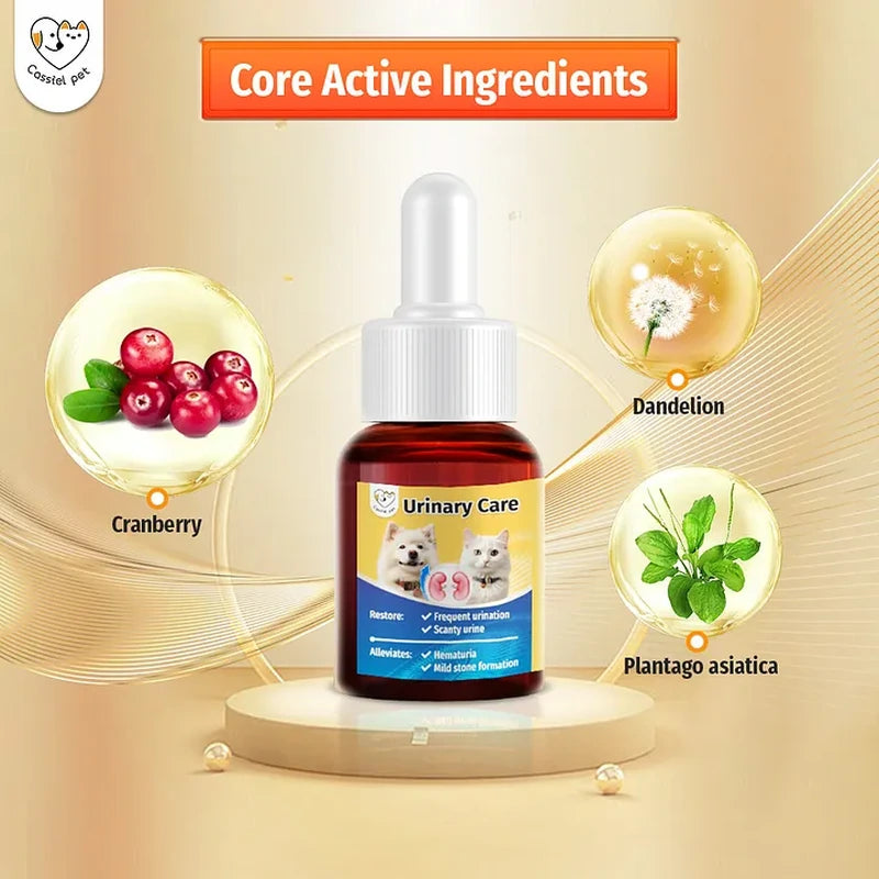 Cassiel Pet cranberry dandelion and plantain active ingredients